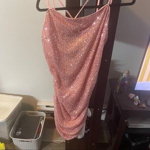 Sequined Mini Dress